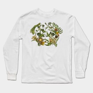 Botanical Pug Long Sleeve T-Shirt